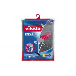 Vileda Park+Go Housse de planche à repasser Coton, mousse, Polyuréthane Noir, Rouge