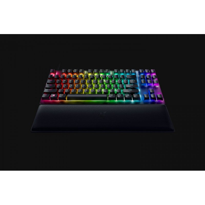 Razer Huntsman V2 Gaming Tastatur, TKL, Red Switch - schwarz