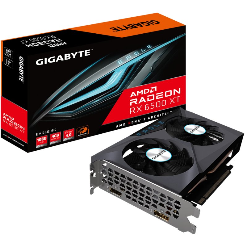 Gigabyte Radeon RX 6500 XT EAGLE 4G AMD 4 Go GDDR6