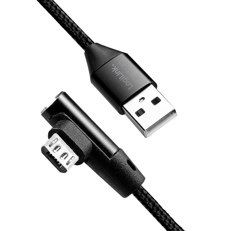 LogiLink CU0142 USB cable 0.3 m USB 2.0 USB A Micro-USB B Black