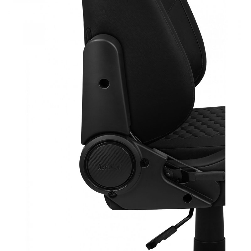 Aerocool CROWNBK Black, Ergonomic Gaming Chair, Adjustable Cushions, Premium Leatherette