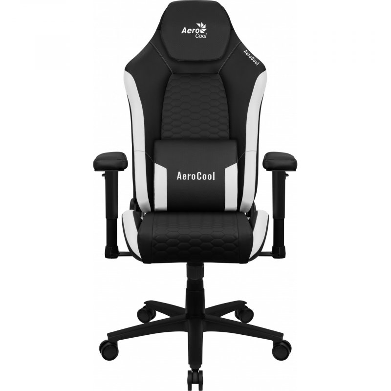 Aerocool CROWNBW Siège pour jeu vidéo Siège de jeu universel Siège rembourré Noir, Blanc