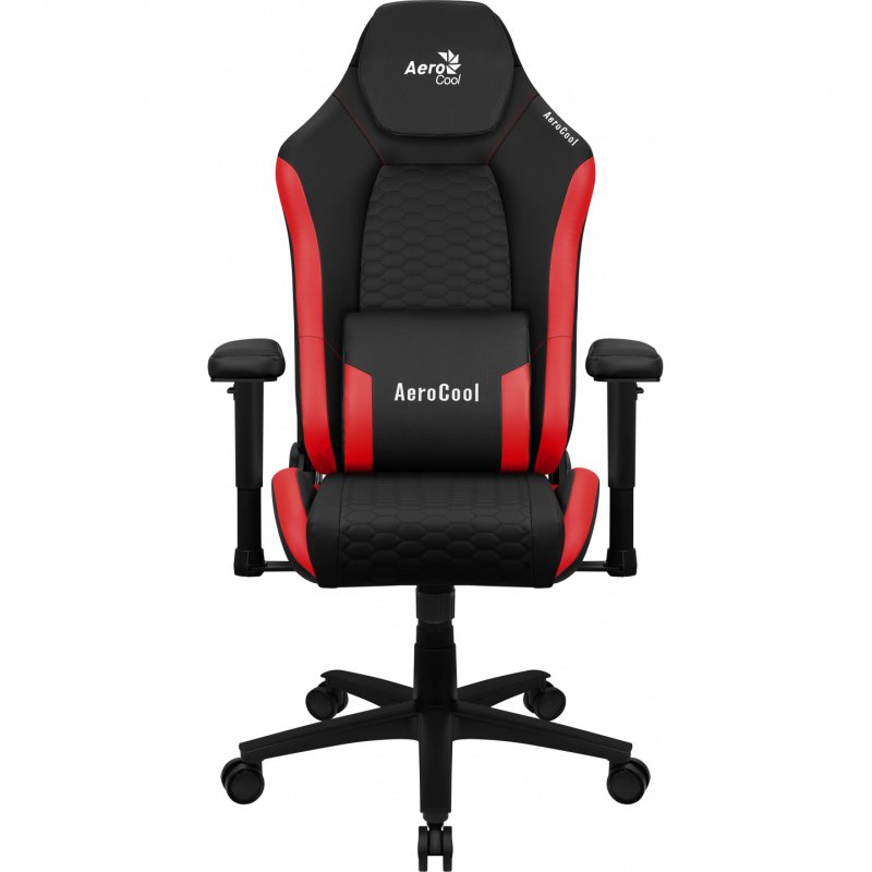 Fauteuil Gamer Aerocool Crown Leatherette (Noir/Rouge)