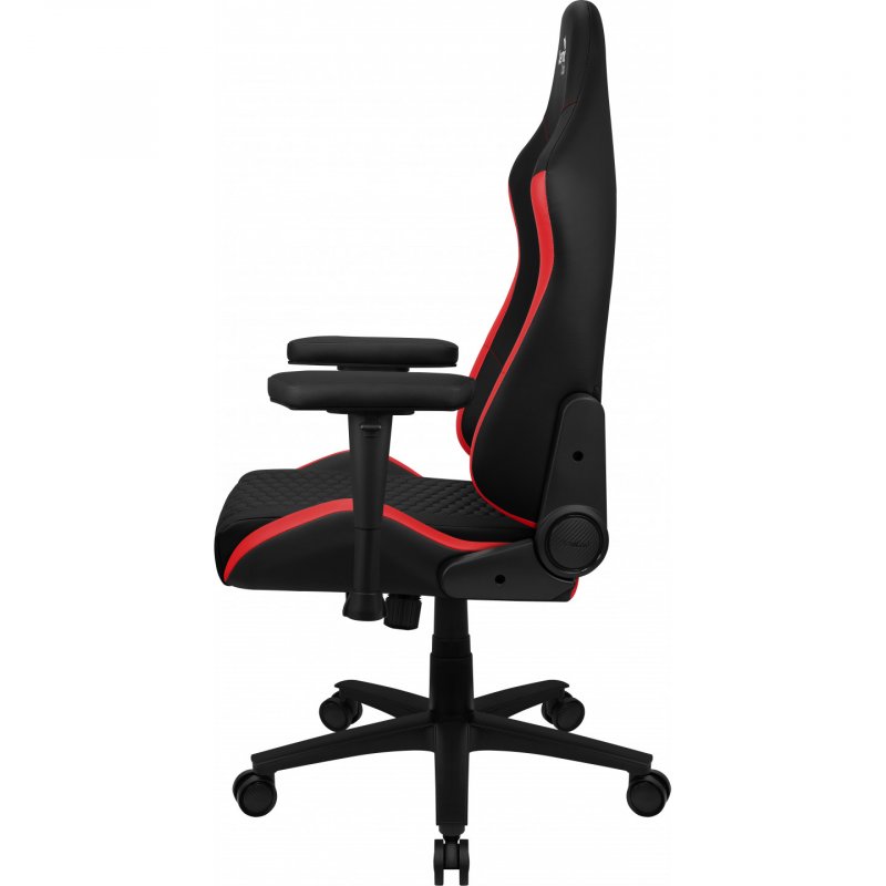 Aerocool CROWNBR Red, Ergonomic Gaming Chair, Adjustable Cushions, Premium Leatherette