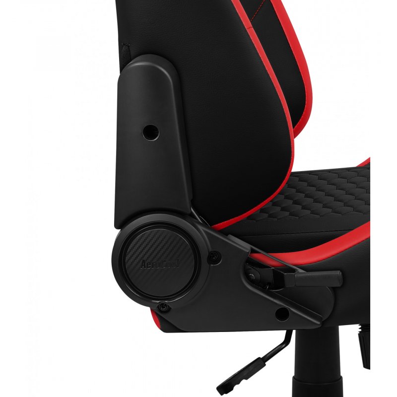 Aerocool CROWNBR Red, Ergonomic Gaming Chair, Adjustable Cushions, Premium Leatherette