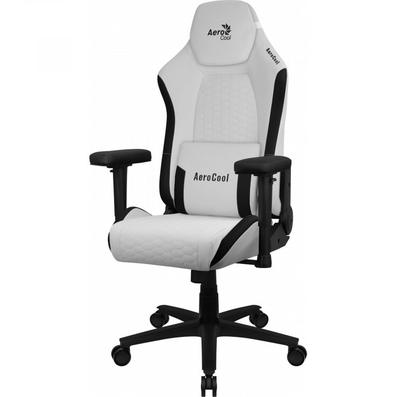 Fauteuil Gamer Aerocool Crown Leatherette (Blanc)