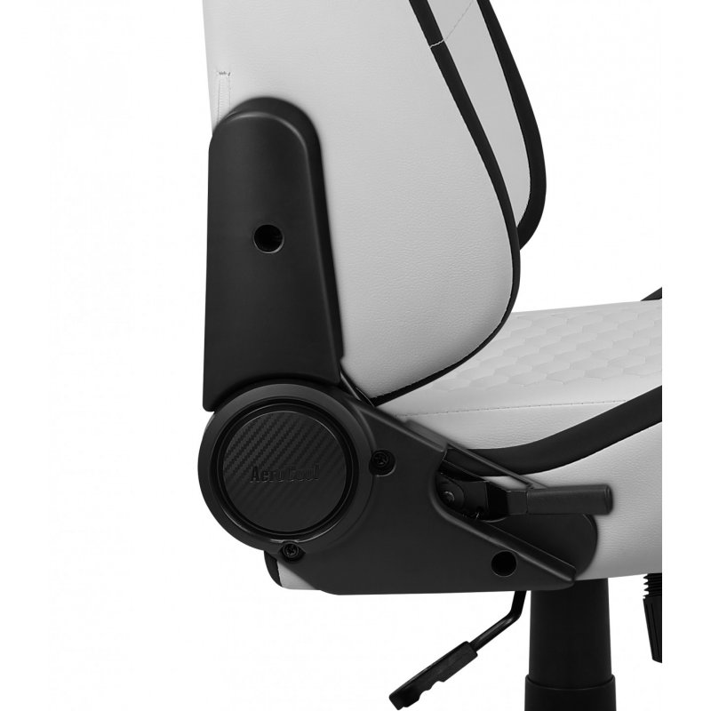 Aerocool CROWNMOONSW Siège pour jeu vidéo Siège de jeu universel Siège rembourré Blanc