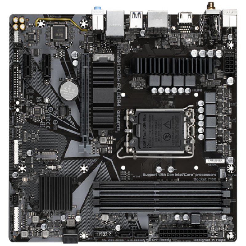 Gigabyte B660M DS3H AX DDR4 motherboard Intel B660 LGA 1700 micro ATX