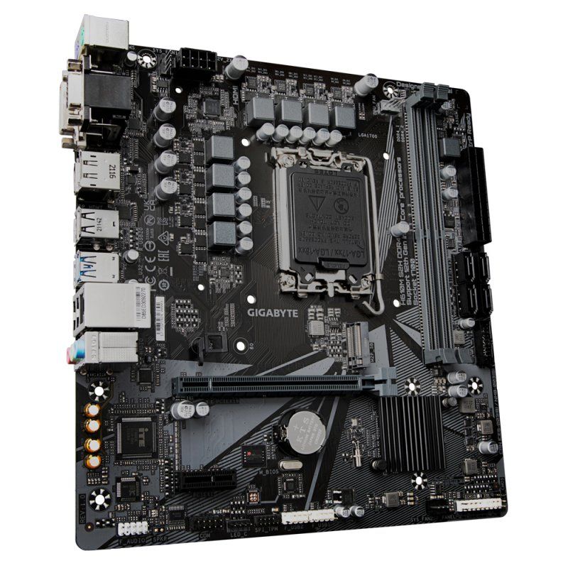 Gigabyte H610M S2H DDR4 motherboard Intel H610 Express LGA 1700 micro ATX
