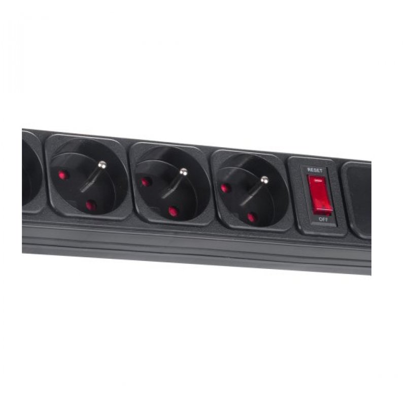 Maclean MCE219 power extension 1.5 m 5 AC outlet(s) Indoor Black