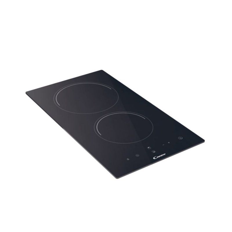 Table de Cuisson vitrocéramique Candy compatible CDH 30 2 Foyers (Noir)