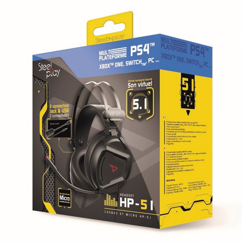 STEELPLAY Wired Headset 5.1 Sound HP51
