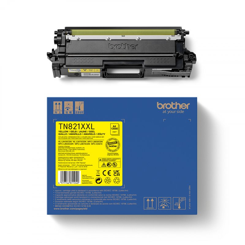 Brother TN821XXLY toner cartridge 1 pc(s) Compatible Yellow