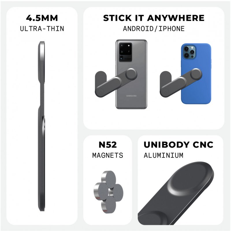 Rolling Square EDGE Full Kit Smartphone Grey USB Wireless charging Fast charging Indoor