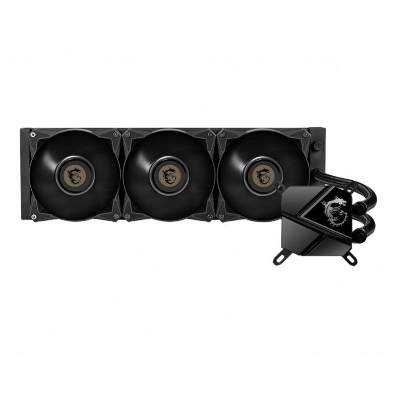 MSI MAG CORELIQUID P360 Liquid CPU Cooler '360mm Radiator, 3x 120mm PWM Fan, Noise Reducer connector, Compatible with In