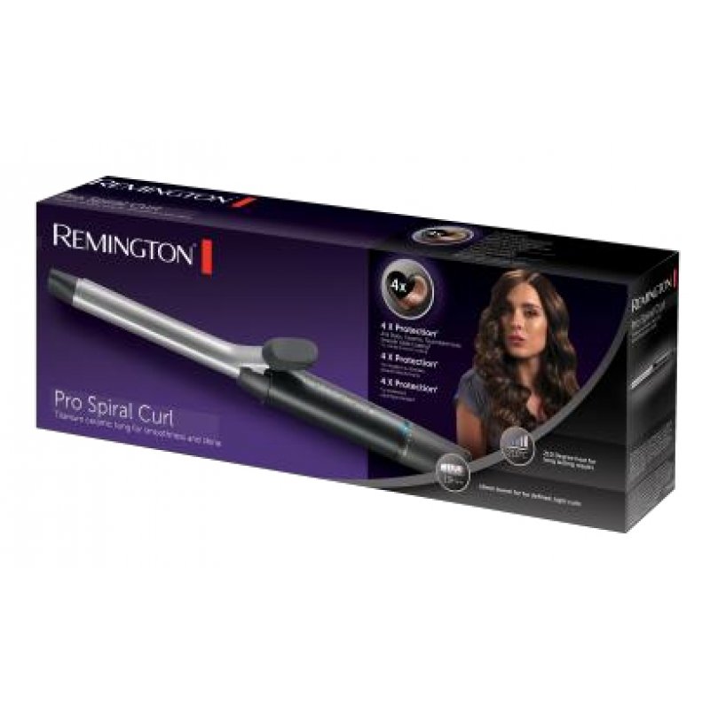 Remington CI 5519 brosse soufflante et fer à lisser Fer à boucler À chaleur Noir, Gris