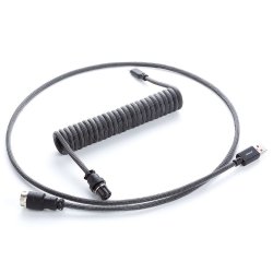 CableMod compatible Pro Coiled Keyboard Cable USB-C zu USB Typ A, Carbon Grey - 150cm