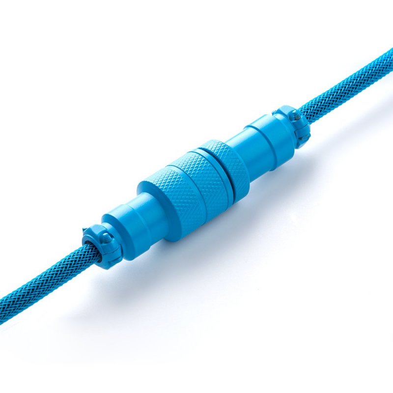 CableMod compatible Pro Coiled Keyboard Cable USB-C zu USB Typ A, Specturm Blue - 150cm