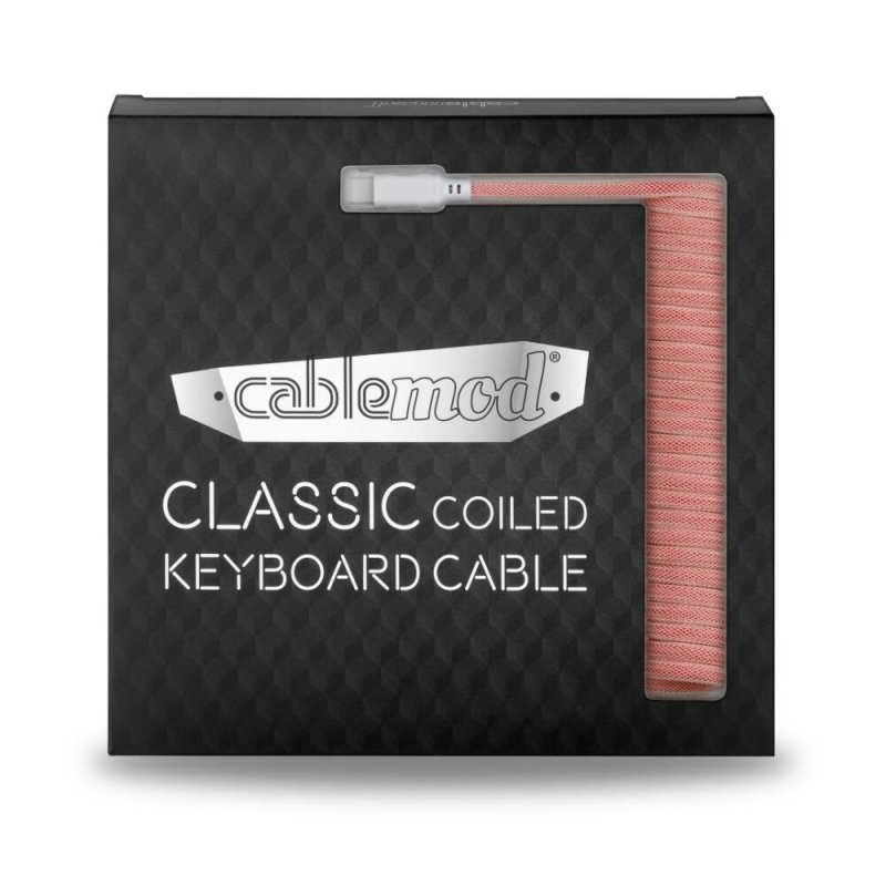 CableMod compatible Classic Coiled Keyboard Cable USB-C zu USB Typ A, Orangesicle - 150cm