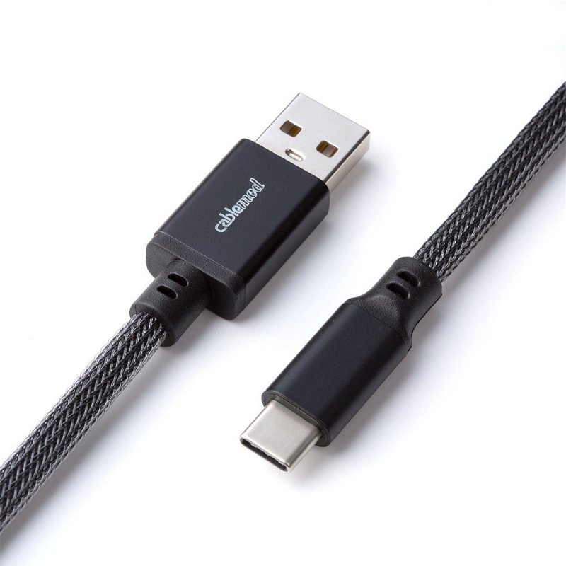 CableMod compatible Classic Coiled Keyboard Cable USB-C zu USB Typ A, Rum Raisin - 150cm