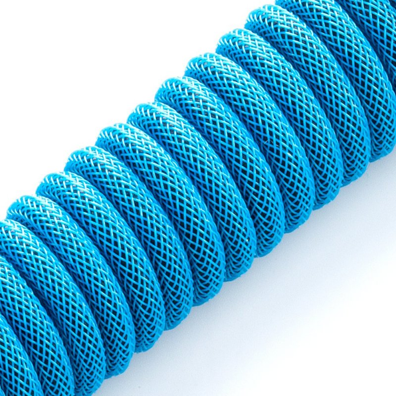 CableMod compatible Classic Coiled Keyboard Cable USB-C zu USB Typ A, Specturm Blue - 150cm