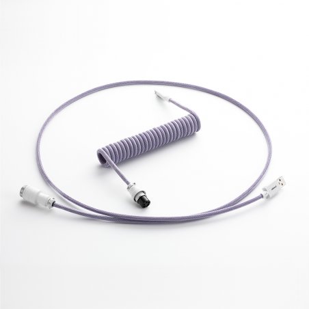 CableMod compatible Pro Coiled Keyboard Cable USB-C zu USB Typ A, Rum Raisin - 150cm