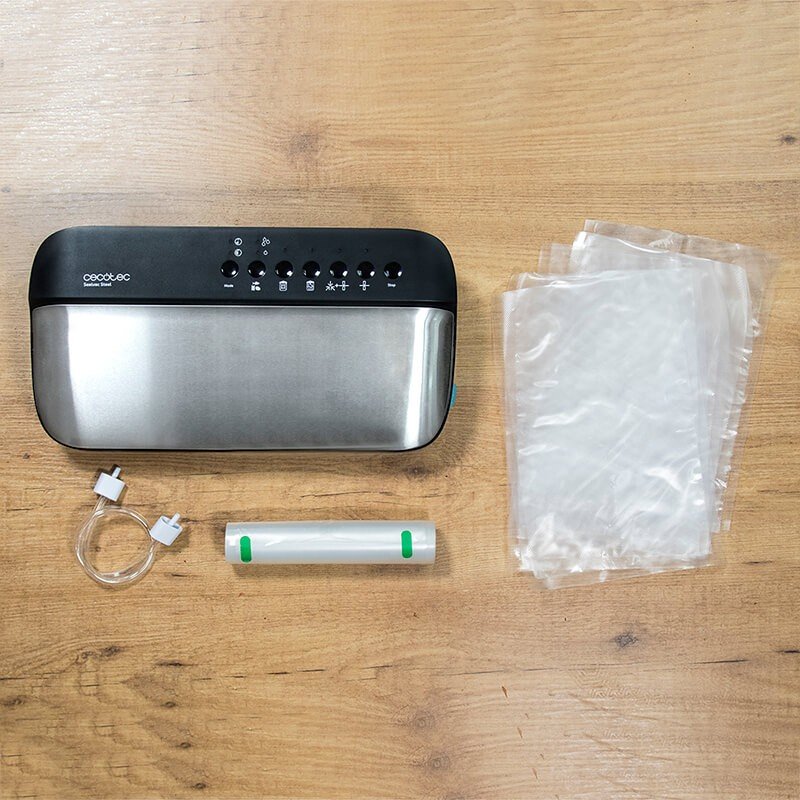 Cecotec 04070 appareil à emballage sous vide 0,9 mbar Noir, Gris