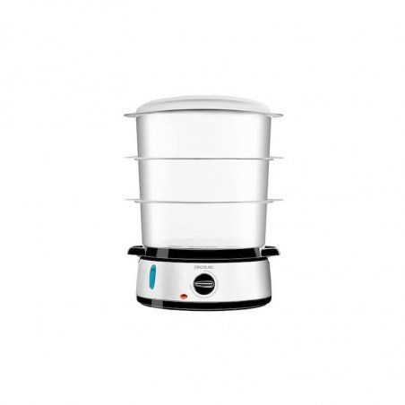 Cecotec Vapovita 3000 Inox robot de cuisine 800 W 1 L Noir, Acier inoxydable, Transparent