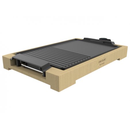Plancha électrique Cecotec compatible Tasty&Grill 2000 Bamboo Black