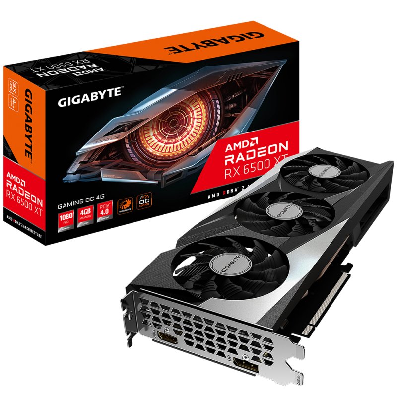 GIGABYTE RX6500 GV-R65XTGAMING OC-4GD
