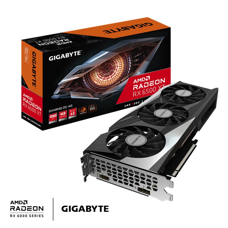 GIGABYTE RX6500 GV-R65XTGAMING OC-4GD