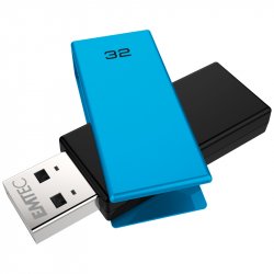 Clé USB 2.0 Emtec compatible C350 Brick 2.0 - 32Go (Bleu)