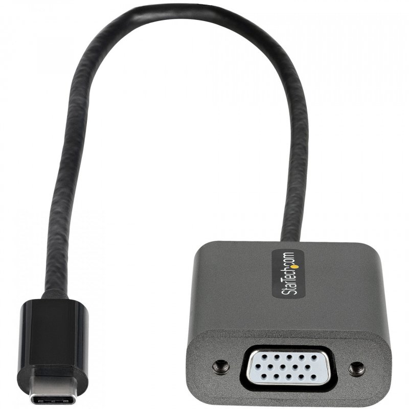 USB C TO VGA ADAPTER 1920X1200P WITH 12IN LONG ATTACHED CABLE