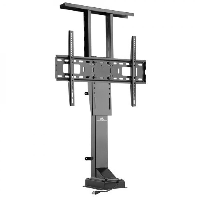 Support sur pied pour écran Maclean MC-866 de 37" à 65" 50kg max avec télécommande (Noir)