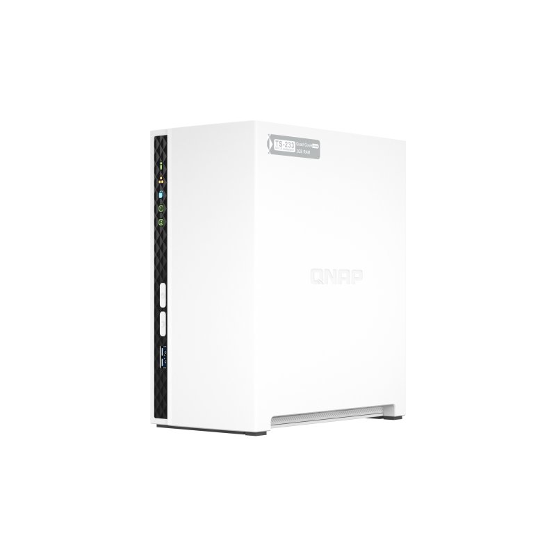 QNAP TS-233 serveur de stockage NAS Mini Tower Ethernet/LAN Blanc Cortex-A55