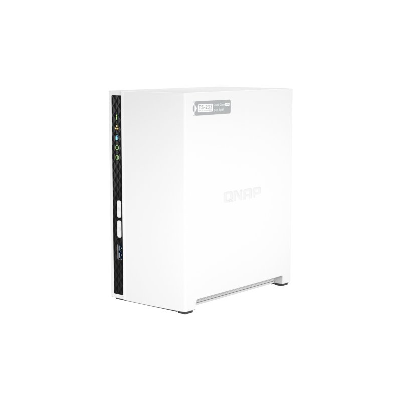 QNAP TS-233 serveur de stockage NAS Mini Tower Ethernet/LAN Blanc Cortex-A55