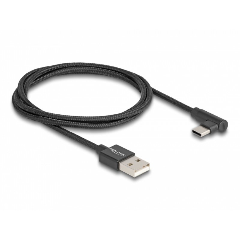 DeLOCK 80030 câble USB 1 m USB 2.0 USB A USB C Noir