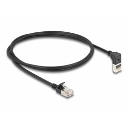 DeLOCK 80287 câble de réseau Noir 1 m Cat6a S/FTP (S-STP)
