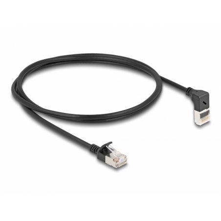 DeLOCK 80287 câble de réseau Noir 1 m Cat6a S/FTP (S-STP)