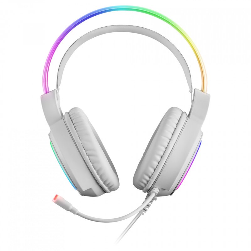 Casque Micro Gamer Mars Gaming compatible MHRGB RGB (Blanc)
