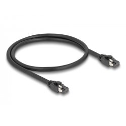 Netzwerkkabel RJ-45 Cat.8.1 S/FTP, bis 40 Gbps (schwarz, 50cm)