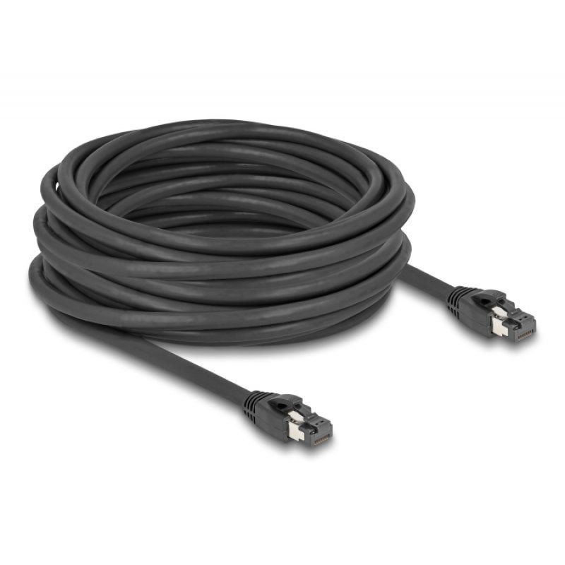 DeLOCK 80237 câble de réseau Noir 10 m Cat8.1 S/FTP (S-STP)