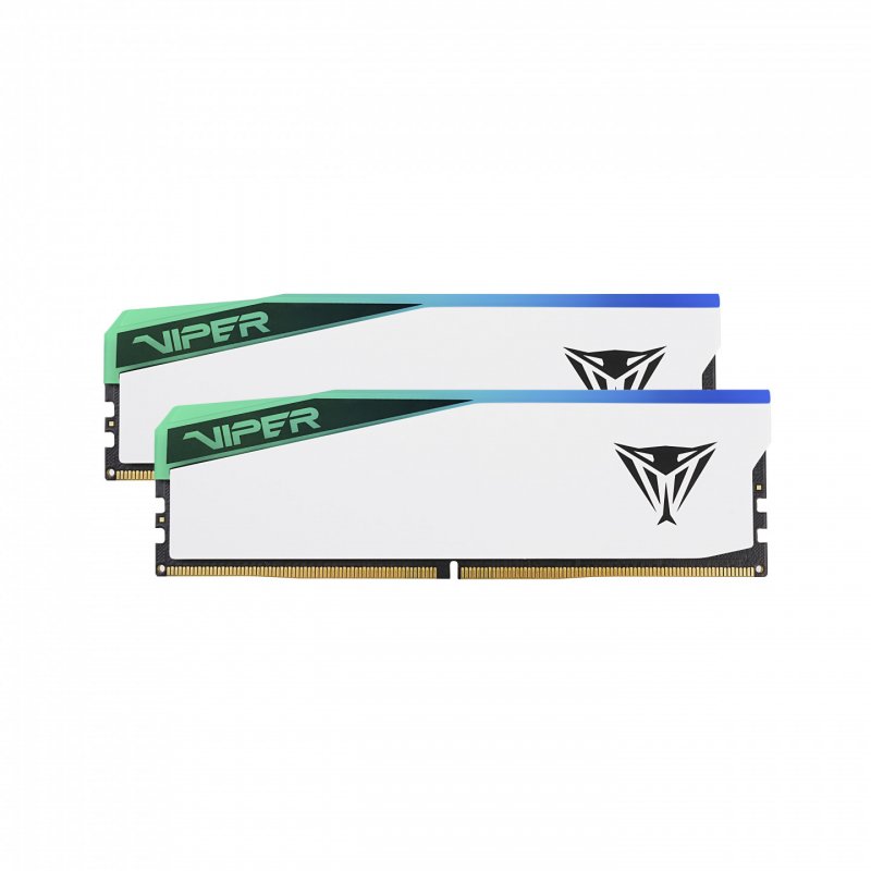 DIMM 32 GB DDR5-7000 (2x 16 GB) Dual-Kit (weiß, PVER532G70C38KW, Viper Elite 5 RGB, INTEL XMP)