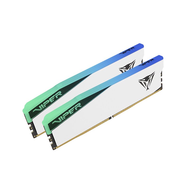 DIMM 64 GB DDR5-6200 (2x 32 GB) Dual-Kit (weiß, PVER564G62C42KW, Viper Elite 5 RGB, INTEL XMP, AMD EXPO)