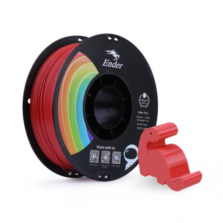 PLA+ Filament Red, 3D-Kartusche (rot, 1 kg, 1,75 mm, auf Rolle)