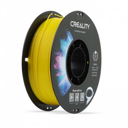 CR-PETG Filament Yellow, 3D-Kartusche (gelb, 1 kg, 1,75 mm, auf Rolle)