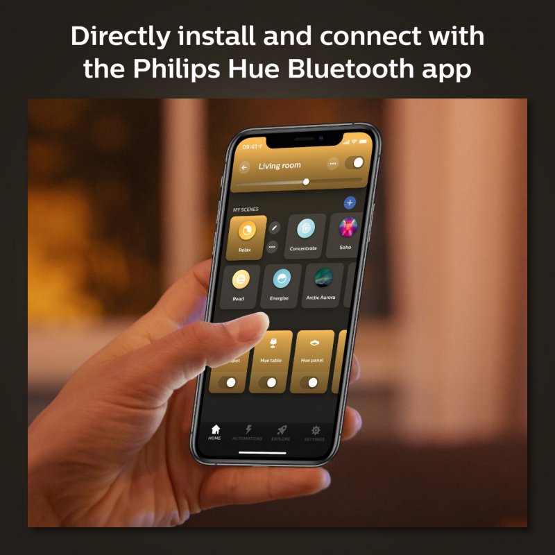 Philips Hue White A67 - Ampoule connectée E27 - 1600