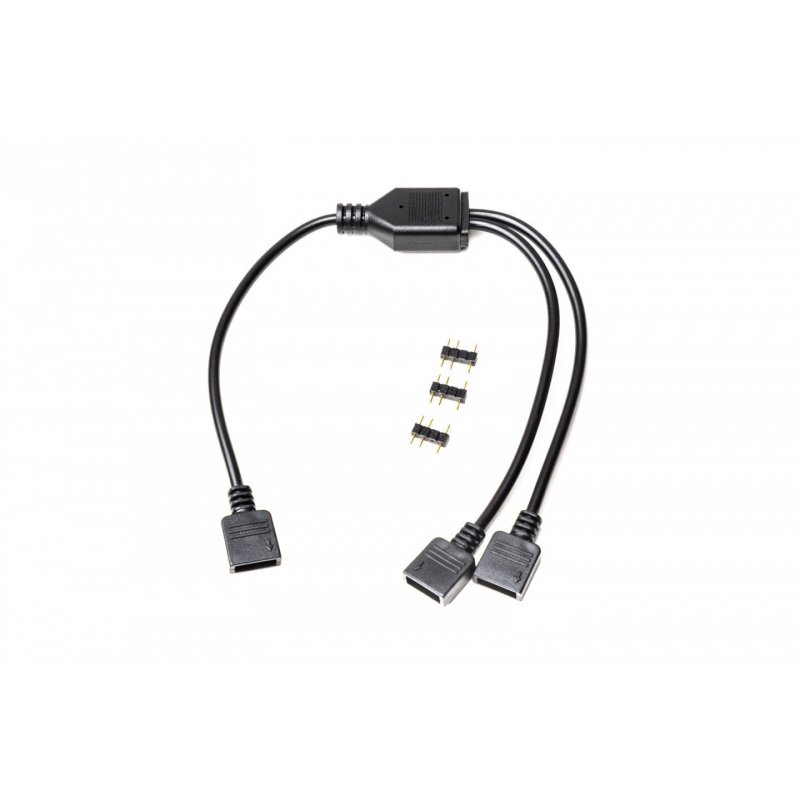 EK Water Blocks compatible EK-Loop D-RGB Splitterkabel, 2-fach - schwarz