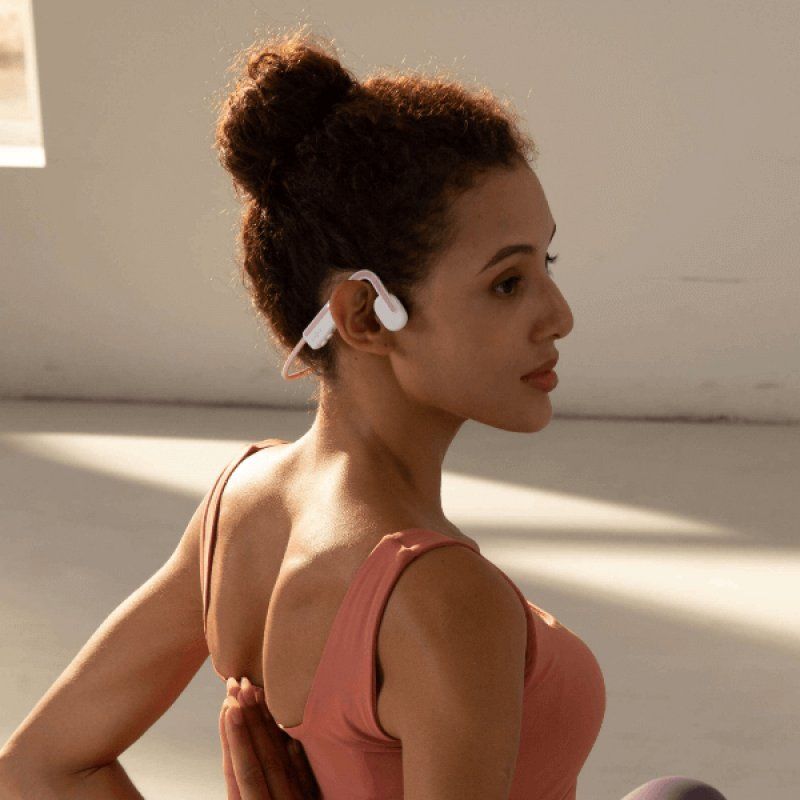 Shokz OpenMove Écouteurs Avec fil &sans fil Crochets auriculaires Appels/Musique USB Type-C Bluetooth Rose