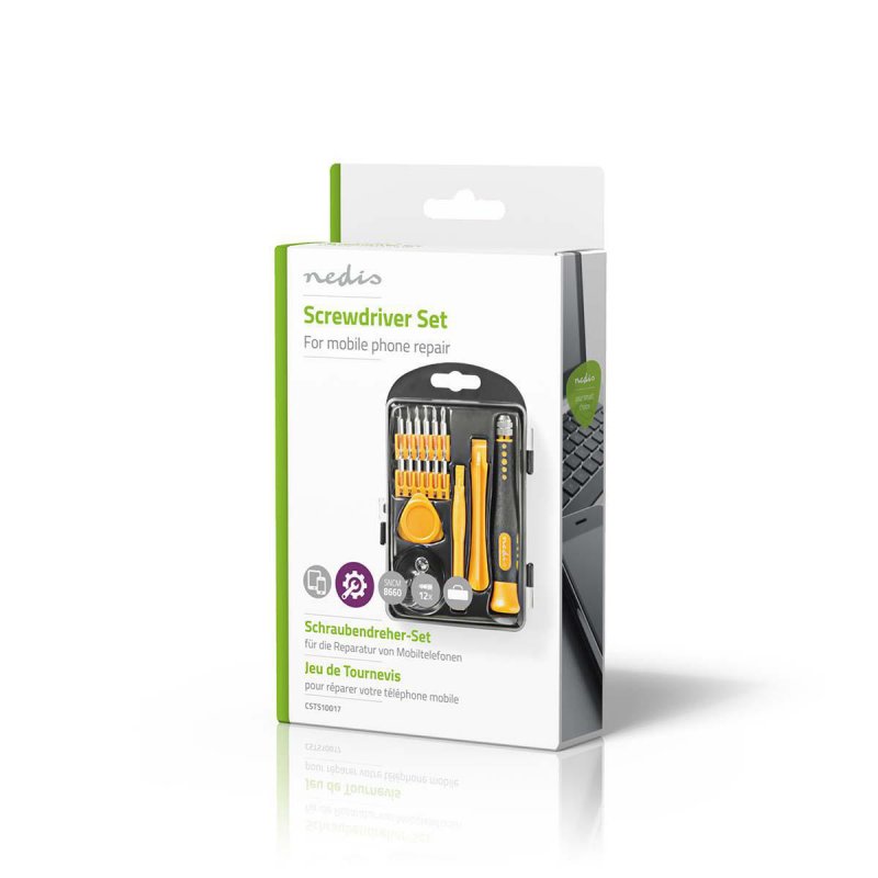 Nedis CSTS10017 outil de réparation d'appareils électroniques 17 outils